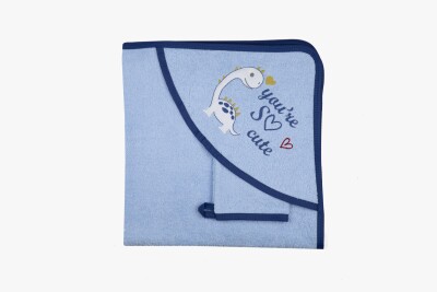 2-Piece Eraser Towel Dinosaur 0-9M Babydo 1047-BD-1065 - Babydo