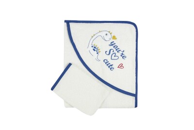 2-Piece Eraser Towel Dinosaur 0-9M Babydo 1047-BD-1065 - Babydo (1)