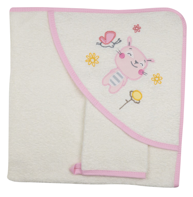 2-Piece Towel Kitty 0-9M Babydo 1047-BD-1069 - 2