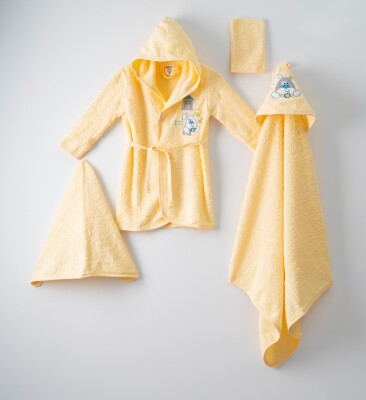 4-Piece Baby Bathrobe Set with Box 0-36M Ramel Kids 1072-398 - 7