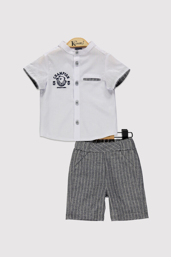Baby Boy Champion Embroidered Set 6-18M Kumru Bebe 1075-4300 - 1