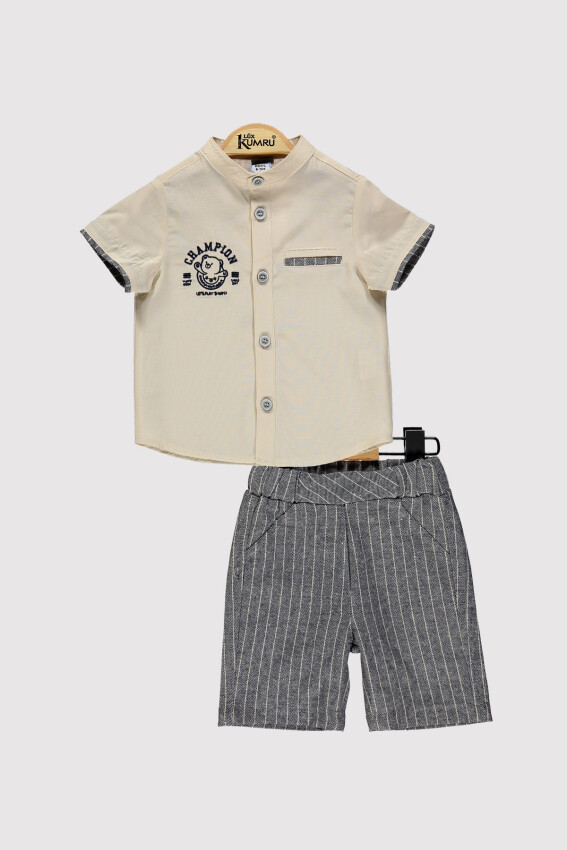Baby Boy Champion Embroidered Set 6-18M Kumru Bebe 1075-4300 - 4