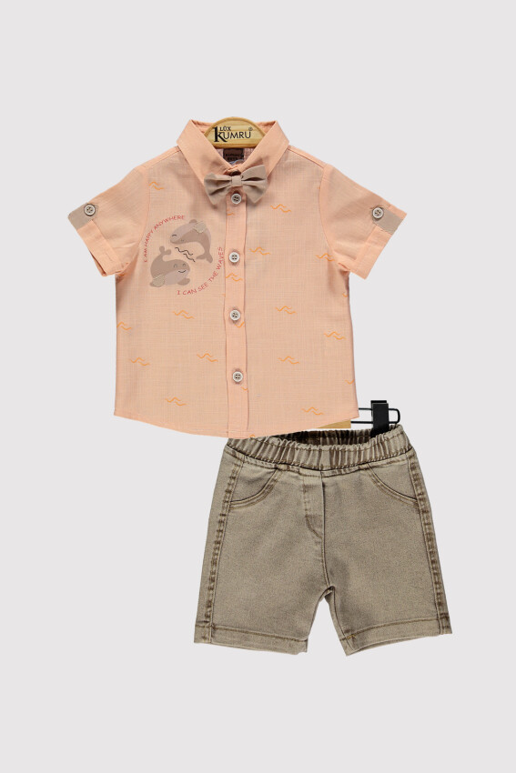 Baby Boy Dolphin Shirt Set 6-18M Kumru Bebe 1075-4280 - 4