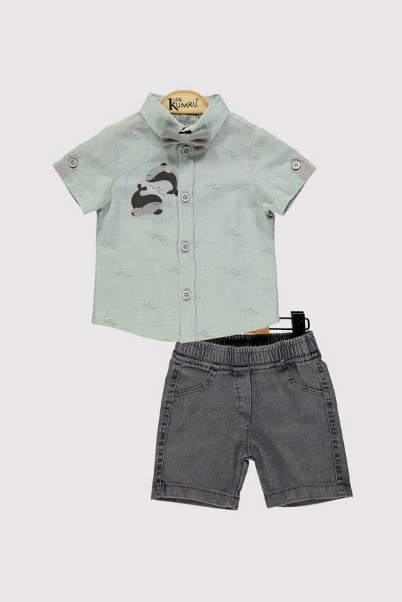 Baby Boy Dolphin Shirt Set 6-18M Kumru Bebe 1075-4280 - 6