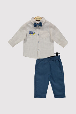 Baby Boy Truck Embroidered Set 6-18M Kumru Bebe 1075-4381 - Kumru Bebe (1)