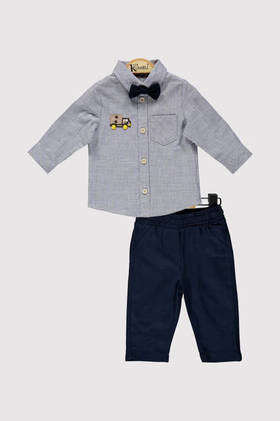 Baby Boy Truck Embroidered Set 6-18M Kumru Bebe 1075-4381 - 4