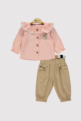 Baby Girl Cherry Girl Set 6-18M Kumru Bebe 1075-4205 - Kumru Bebe