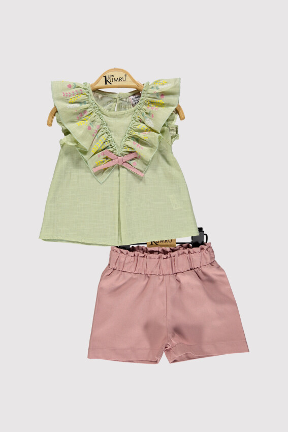 Baby Girl Collar Printed Set 6-18M Kumru Bebe 1075-4267 - 4