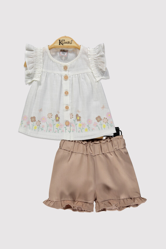 Baby Girl Floral Printed Set 6-18M Kumru Bebe 1075-4272 - 2