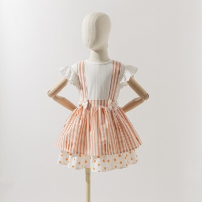 Baby Girl Overalls with Striped 6-18M Wecan 1022-22003 - Wecan (1)