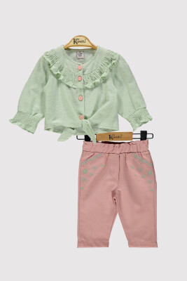 Baby Girl Shirt Set 6-18M Kumru Bebe 1075-4218 Mint Green 