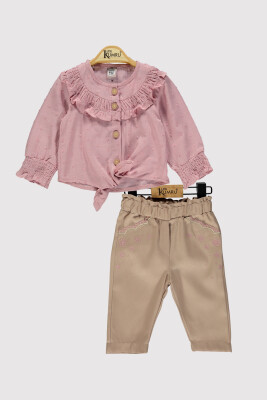 Baby Girl Shirt Set 6-18M Kumru Bebe 1075-4218 Dusty Rose