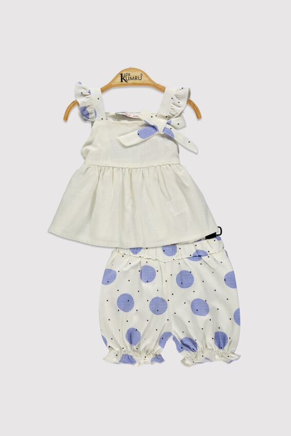 Baby Girl Suspender Polka Dot Set 6-18M Kumru Bebe 1075-4387 - 2