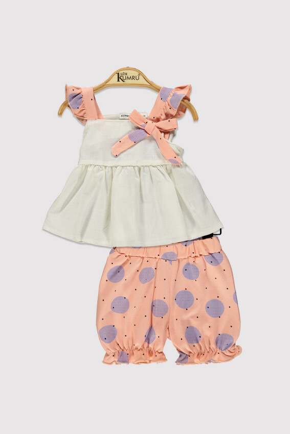Baby Girl Suspender Polka Dot Set 6-18M Kumru Bebe 1075-4387 - 3