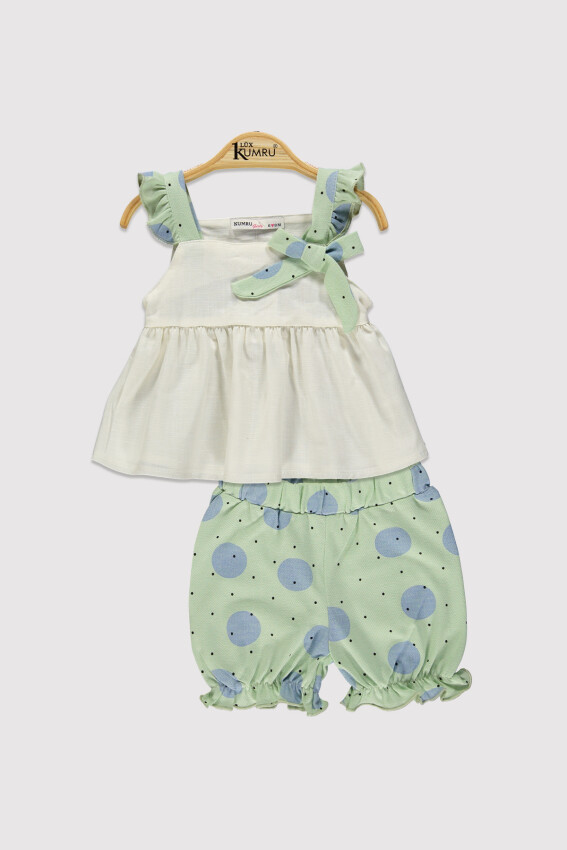 Baby Girl Suspender Polka Dot Set 6-18M Kumru Bebe 1075-4387 - 4