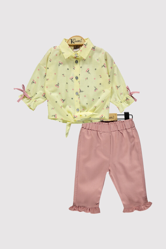 Baby Girl Waist Tie Set 6-18M Kumru Bebe 1075-4298 - 1