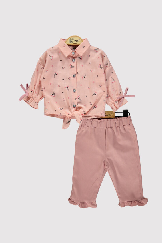 Baby Girl Waist Tie Set 6-18M Kumru Bebe 1075-4298 - 4