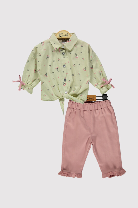 Baby Girl Waist Tie Set 6-18M Kumru Bebe 1075-4298 - 5