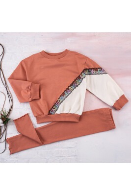 Fashion Girl Set Büşra Bebe 1016-212011 Черепичный цвет