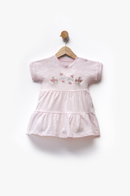 Floral Embroidered Pleated Dress 6-36M Flexi Baby 2063-229507 Light Pink