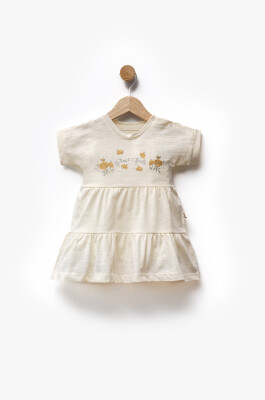 Floral Embroidered Pleated Dress 6-36M Flexi Baby 2063-229507 - Flexi Baby