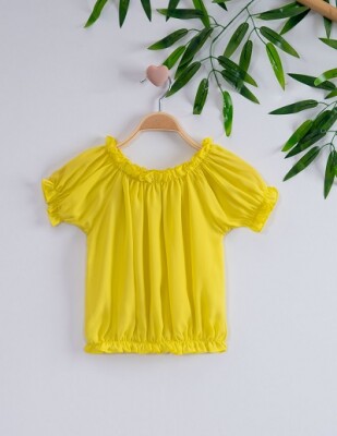Girl Blouse 7-10Y Büşra Bebe 1016-221013 Жёлтый 