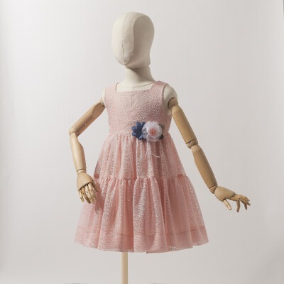 Girls Dress with Snowflake Collar 2-5Y Wecan 1022-23008 - Wecan