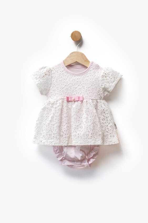 Lining Non-Single Jersey Lace Fabric Bodysuit Dress 3-12M Bebbemini 2065-BM-2374 - 2