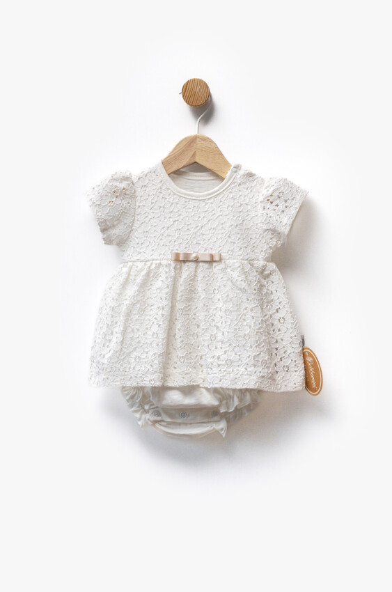 Lining Non-Single Jersey Lace Fabric Bodysuit Dress 3-12M Bebbemini 2065-BM-2374 - 3
