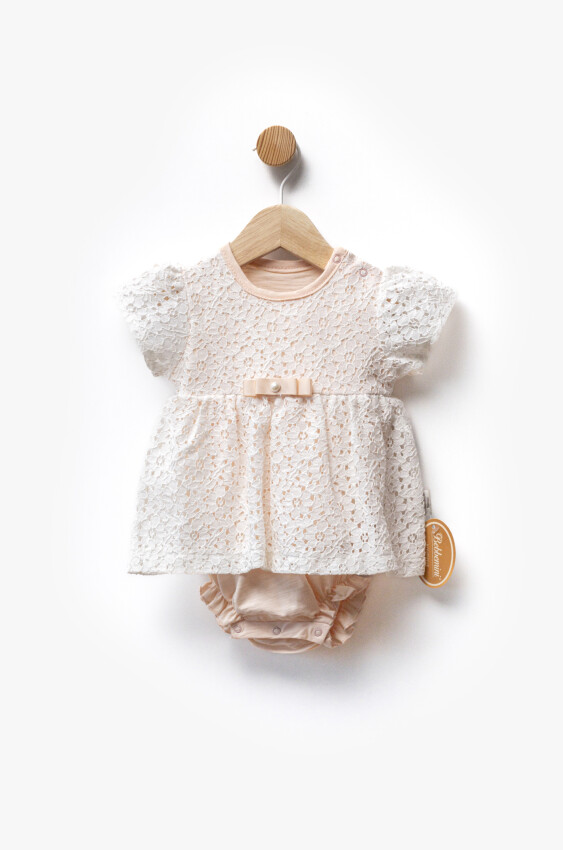 Lining Non-Single Jersey Lace Fabric Bodysuit Dress 3-12M Bebbemini 2065-BM-2374 - 4