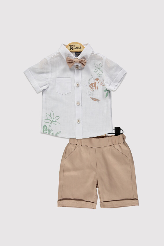 Baby Boys Tropical Shirt Set 6-18M Kumru Bebe 1075-4314 - 1