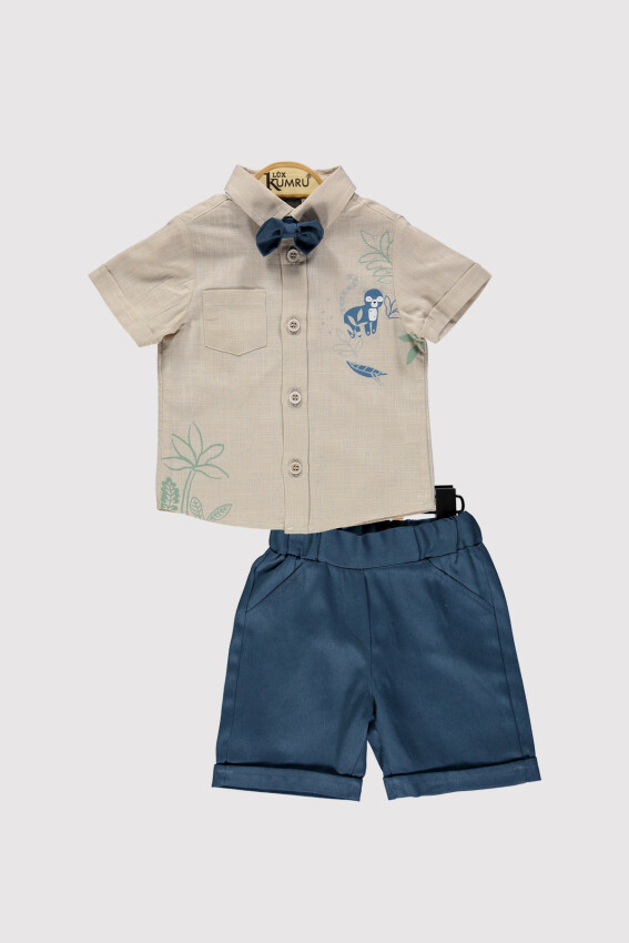 Baby Boys Tropical Shirt Set 6-18M Kumru Bebe 1075-4314 - 3