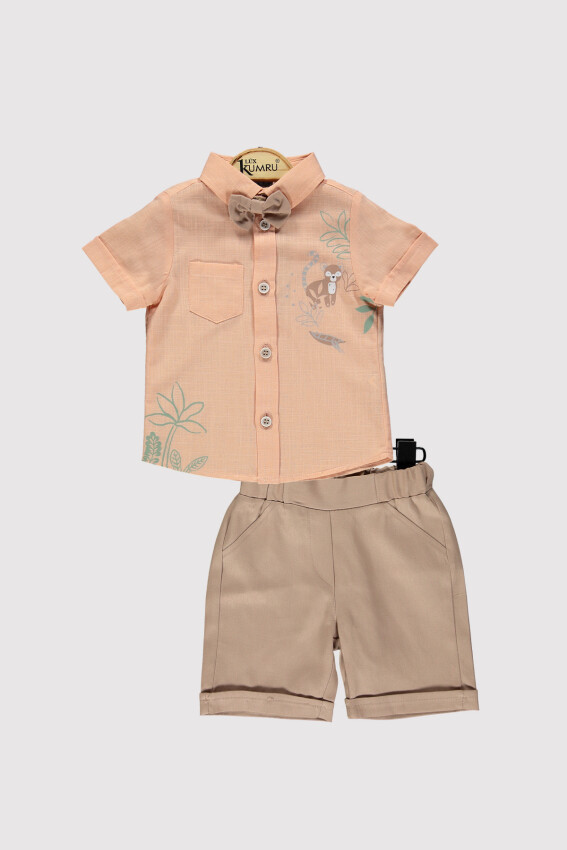 Baby Boys Tropical Shirt Set 6-18M Kumru Bebe 1075-4314 - 4