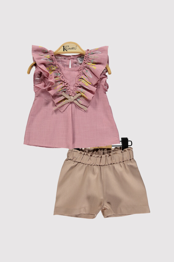 Baby Girl Collar Printed Set 6-18M Kumru Bebe 1075-4267 - 5