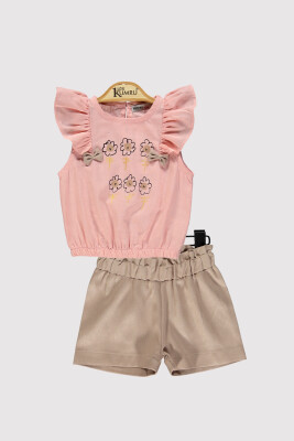 Baby Girl Daisy Printed Set 6-18M Kumru Bebe 1075-4380 Лососевый цвет