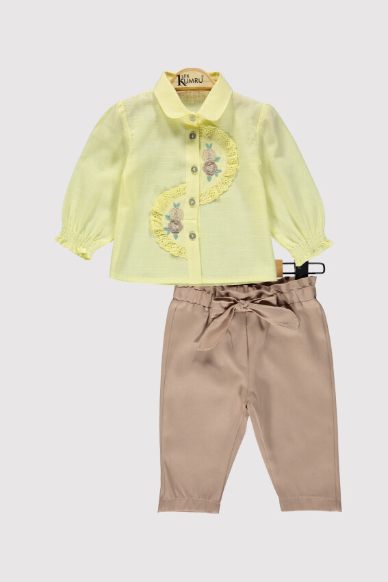Baby Girl Embroidered Set 6-18M Kumru Bebe 1075-4226 - 1