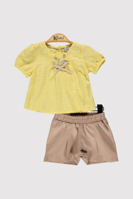 Baby Girl Embroidered Top Set 6-18M Kumru Bebe 1075-4258 Жёлтый 