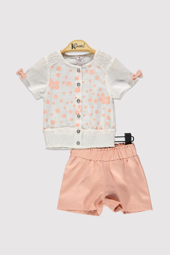 Baby Girl Printed Set 6-18M Kumru Bebe 1075-4273 - 2