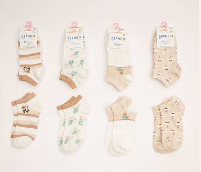 Wholesale 12-Piece Girls SocksDefne 1064-DFNÇ-1PK003-23(7-8) - 1