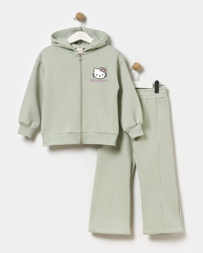 Wholesale 2-Piece Girls Set with Cardigan and Pants 4-7Y Miniloox 1054-24482 - 2