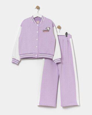 Wholesale 2-Piece Girls Set with Cardigan and Pants 5-8Y Miniloox 1054-24481 - Miniloox (1)