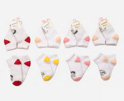 Wholesale 24-Piece Baby Girls Socks with BoxDefne 1064-DFN2P-K014-22(6-12) - Defne