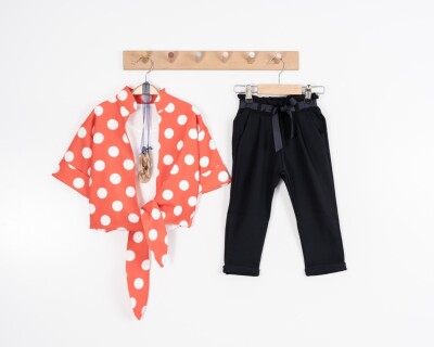 Wholesale 3-Piece Girls Bolero Set with Blouse and Pants 8-12Y Moda Mira 1080-7068 - Moda Mira (1)