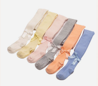 Wholesale 6-Piece Girls Tights with Ribbon Detailed Defne 1064-ÇKLT-011-21(9-10) - Defne