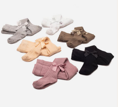 Wholesale 6-Piece Girls Tights with Ribbon Detailed Defne 1064-ÇKLT-012-21(5-6) - Defne