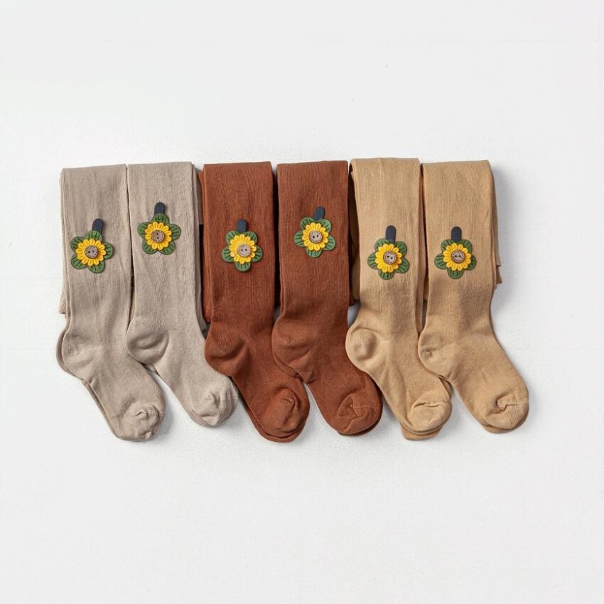 Wholesale 6-Piece Girls Towel Tights 5Y Defne 1064-CKLT-038-23(5) - 1