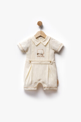 Wholesale Baby Boy Jumpsuit 3-9M Bebbemini 2065-BM-2396 Кремовый цвет 