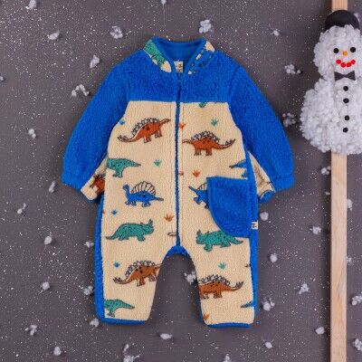 Wholesale Baby Boys Welsoft Rompers 3-12M BabyZ 1097-4369 Светло-серовато- синий