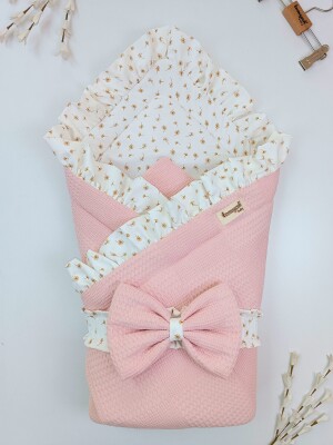 Wholesale Baby Dope Luxury Mosaic Pique Swaddle 0-24M Tomuycuk 1074-45487 Лососевый цвет