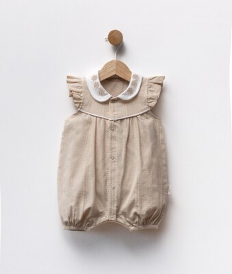 Wholesale Baby Girl Embroidered Jumpsuit 3-12M Bebbemini 2065-BM-2367 - 3